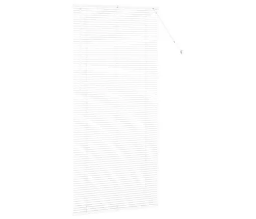 Logu Žalūzija Ar Aizkariem Cits Balta 100 X 220 Cm Alumīnijs Vidaxl
