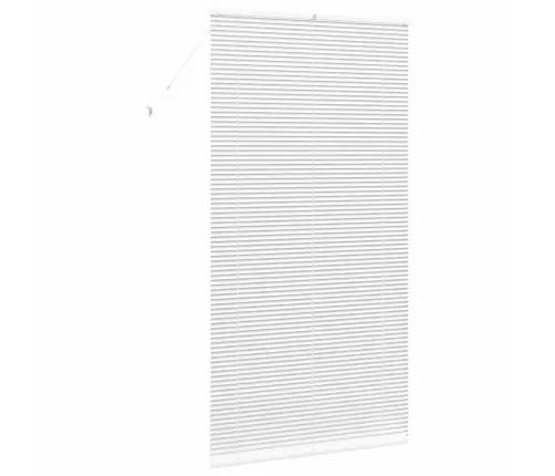 Logu Žalūzija Ar Aizkariem Cits Balta 110 X 220 Cm Alumīnijs Vidaxl