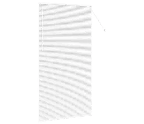 Logu Žalūzija Ar Aizkariem Cits Balta 120 X 220 Cm Alumīnijs Vidaxl
