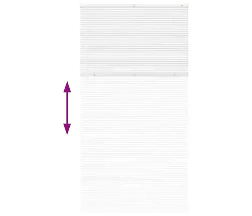 Logu Žalūzija Ar Aizkariem Cits Balta 120 X 220 Cm Alumīnijs Vidaxl