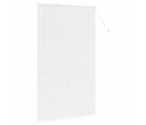 Logu Žalūzija Ar Aizkariem Cits Balta 80 X 130 Cm Alumīnijs Vidaxl