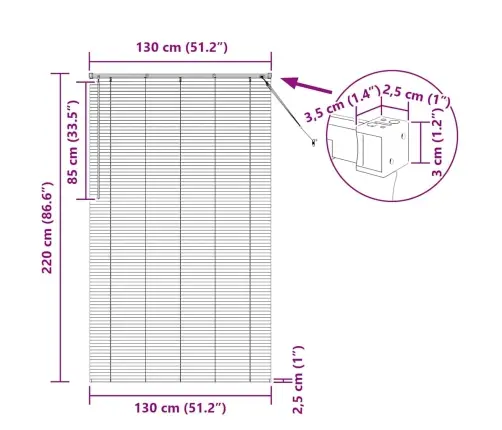 Langų Žaliuzė Su Užuolaidomis Balta Aliuminis