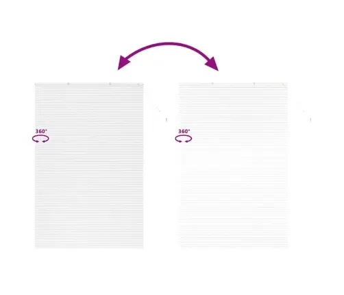 Aknarulo Kardinatega Valge Alumiinium