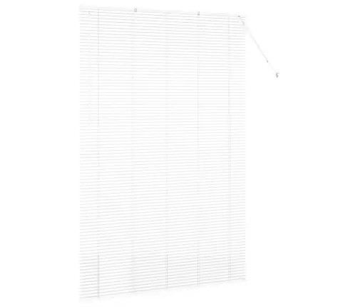 Logu Žalūzija Ar Aizkariem Cits Balta 150 X 220 Cm Alumīnijs Vidaxl