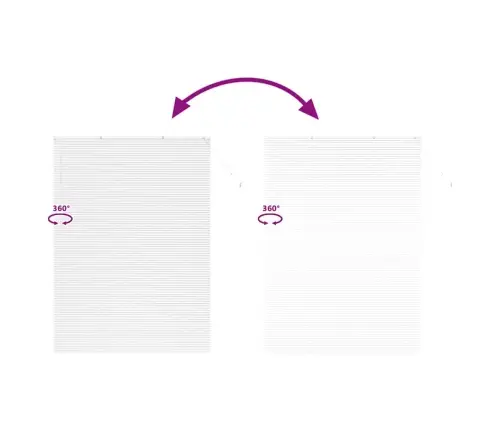 Logu Žalūzija Ar Aizkariem Cits Balta 155 X 220 Cm Alumīnijs Vidaxl