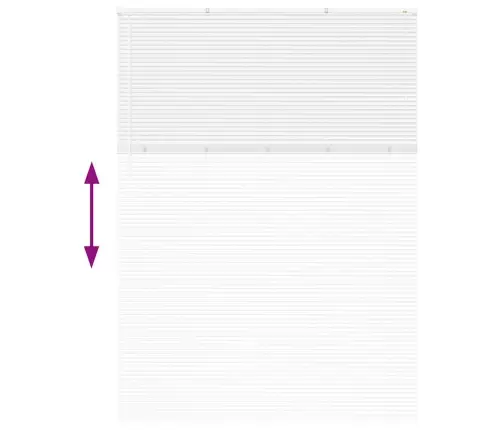 Logu Žalūzija Ar Aizkariem Cits Balta 155 X 220 Cm Alumīnijs Vidaxl