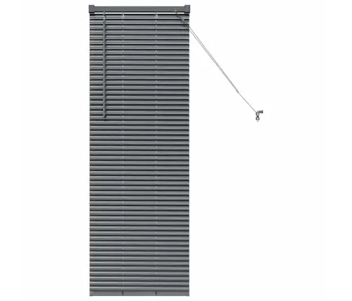 Logu Žalūzija Ar Aizkariem Cits Tumši Pelēka 80 X 130 Cm Alumīnijs Vidaxl Logu Žalūzija Ar Aizkariem Cits Tumši Pelēka 80 X 130 Cm Alumīnijs Vidaxl