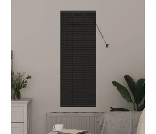 Logu Žalūzija Ar Aizkariem Cits Tumši Pelēka 80 X 130 Cm Alumīnijs Vidaxl