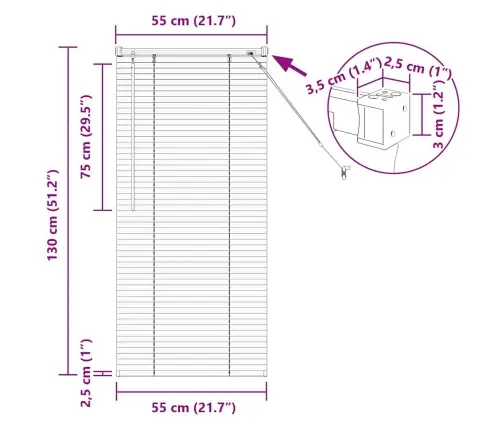 Aknarulo Kardinatega Tumehall Alumiinium