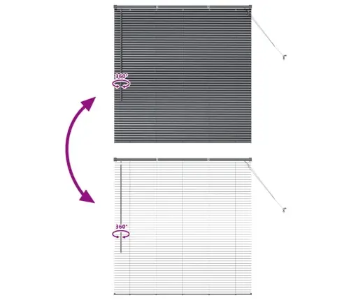 Aknarulo Kardinatega Tumehall Alumiinium