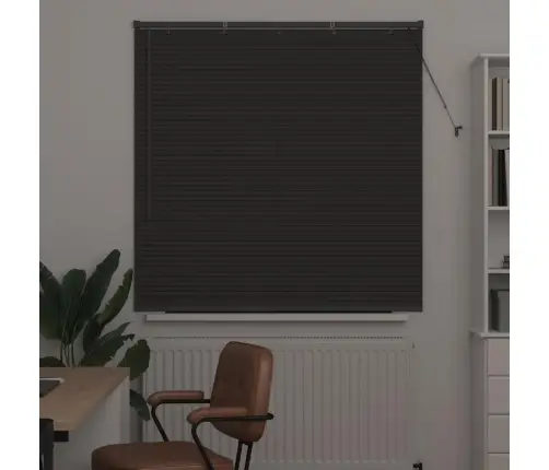 Logu Žalūzija Ar Aizkariem Cits Tumši Pelēka 80 X 130 Cm Alumīnijs Vidaxl