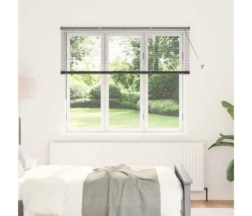 Logu Žalūzija Ar Aizkariem Cits Tumši Pelēka 80 X 130 Cm Alumīnijs Vidaxl Logu Žalūzija Ar Aizkariem Cits Tumši Pelēka 80 X 130 Cm Alumīnijs Vidaxl