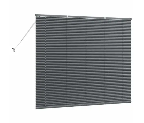 Logu Žalūzija Ar Aizkariem Cits Tumši Pelēka 80 X 130 Cm Alumīnijs Vidaxl Logu Žalūzija Ar Aizkariem Cits Tumši Pelēka 80 X 130 Cm Alumīnijs Vidaxl