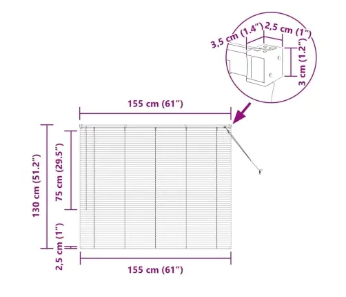 Logu Žalūzija Ar Aizkariem Cits Tumši Pelēka 80 X 130 Cm Alumīnijs Vidaxl Logu Žalūzija Ar Aizkariem Cits Tumši Pelēka 80 X 130 Cm Alumīnijs Vidaxl