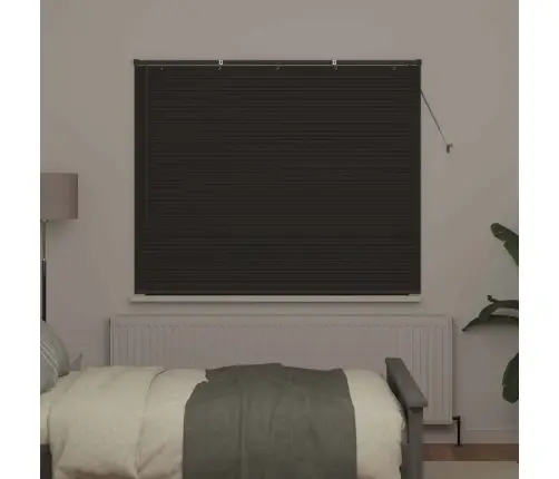 Logu Žalūzija Ar Aizkariem Cits Tumši Pelēka 80 X 130 Cm Alumīnijs Vidaxl