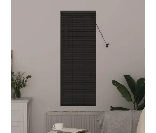 Logu Žalūzija Ar Aizkariem Cits Tumši Pelēka 80 X 130 Cm Alumīnijs Vidaxl