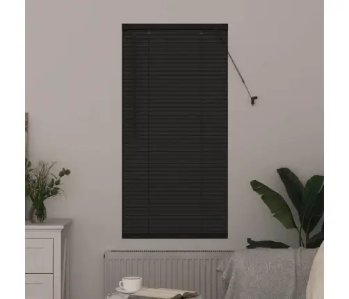 Logu Žalūzija Ar Aizkariem Cits Tumši Pelēka 80 X 130 Cm Alumīnijs Vidaxl