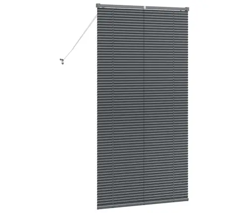 Logu Žalūzija Ar Aizkariem Cits Tumši Pelēka 85 X 175 Cm Alumīnijs Vidaxl Logu Žalūzija Ar Aizkariem Cits Tumši Pelēka 85 X 175 Cm Alumīnijs Vidaxl
