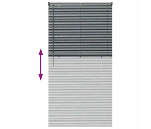 Logu Žalūzija Ar Aizkariem Cits Tumši Pelēka 85 X 175 Cm Alumīnijs Vidaxl Logu Žalūzija Ar Aizkariem Cits Tumši Pelēka 85 X 175 Cm Alumīnijs Vidaxl