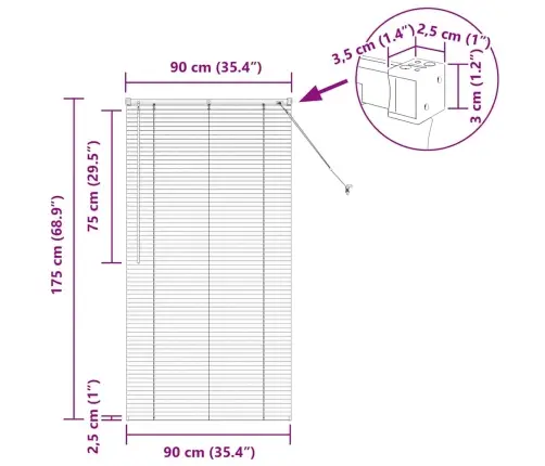 Aknarulo Kardinatega Tumehall Alumiinium