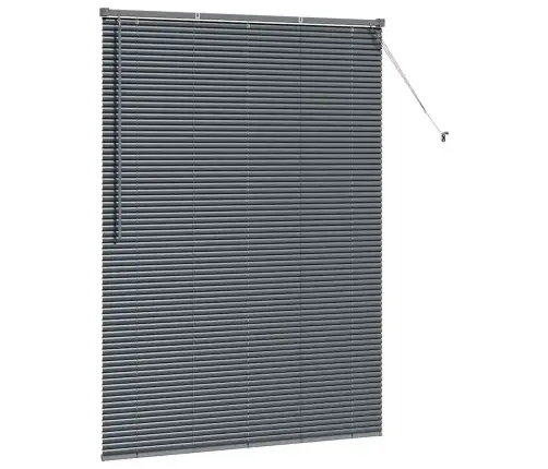 Logu Žalūzija Ar Aizkariem Cits Tumši Pelēka 80 X 130 Cm Alumīnijs Vidaxl Logu Žalūzija Ar Aizkariem Cits Tumši Pelēka 80 X 130 Cm Alumīnijs Vidaxl
