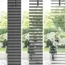 Logu Žalūzija Ar Aizkariem Cits Tumši Pelēka 80 X 130 Cm Alumīnijs Vidaxl