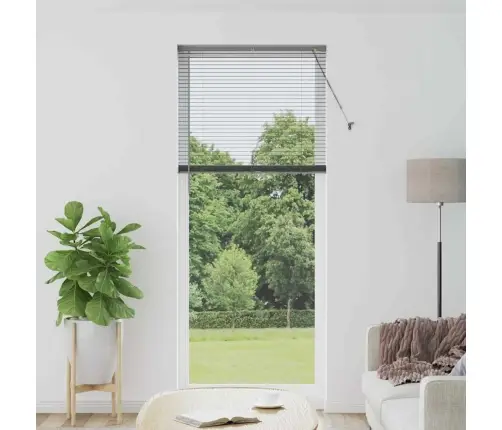 Logu Žalūzija Ar Aizkariem Cits Tumši Pelēka 90 X 220 Cm Alumīnijs Vidaxl Logu Žalūzija Ar Aizkariem Cits Tumši Pelēka 90 X 220 Cm Alumīnijs Vidaxl