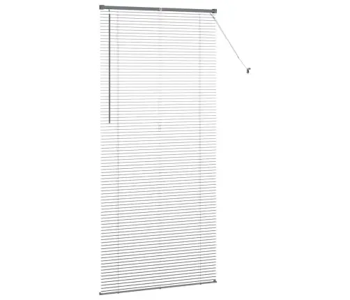 Logu Žalūzija Ar Aizkariem Cits Tumši Pelēka 100 X 220 Cm Alumīnijs Vidaxl