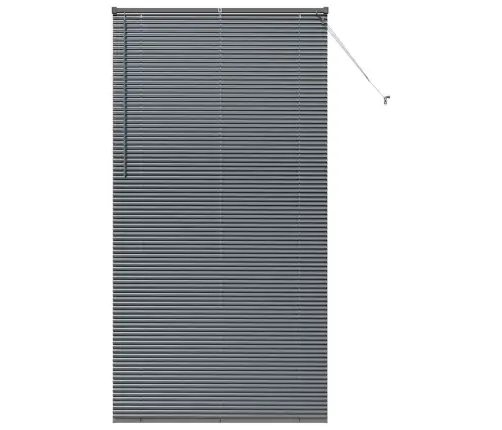 Logu Žalūzija Ar Aizkariem Cits Tumši Pelēka 120 X 220 Cm Alumīnijs Vidaxl Logu Žalūzija Ar Aizkariem Cits Tumši Pelēka 120 X 220 Cm Alumīnijs Vidaxl
