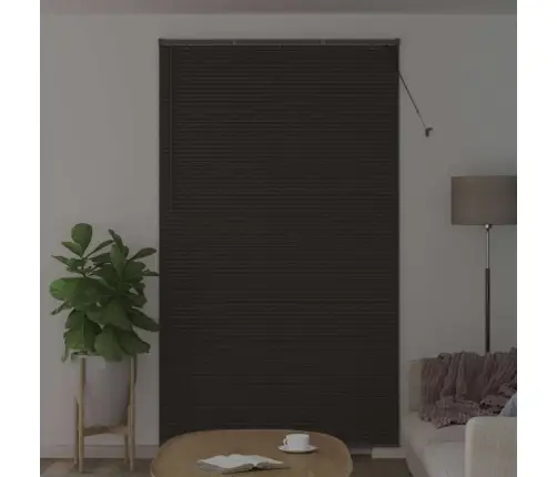 Logu Žalūzija Ar Aizkariem Cits Tumši Pelēka 80 X 130 Cm Alumīnijs Vidaxl