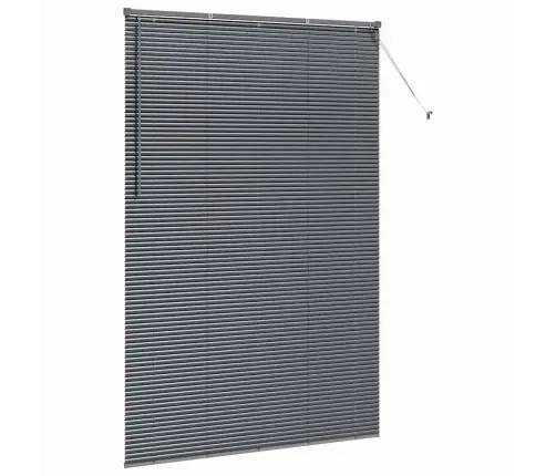 Logu Žalūzija Ar Aizkariem Cits Tumši Pelēka 140 X 220 Cm Alumīnijs Vidaxl Logu Žalūzija Ar Aizkariem Cits Tumši Pelēka 140 X 220 Cm Alumīnijs Vidaxl