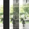 Logu Žalūzija Ar Aizkariem Cits Melna 80 X 130 Cm Alumīnijs Vidaxl