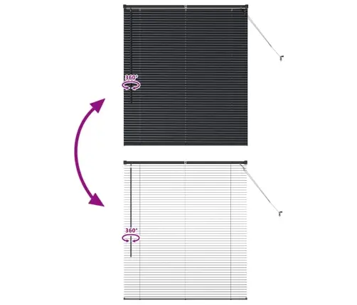 Logu Žalūzija Ar Aizkariem Cits Melna 110 X 130 Cm Alumīnijs Vidaxl Logu Žalūzija Ar Aizkariem Cits Melna 110 X 130 Cm Alumīnijs Vidaxl