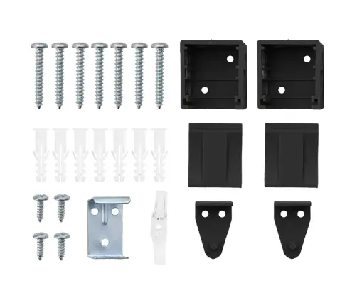 Logu Žalūzija Ar Aizkariem Cits Melna 105 X 175 Cm Alumīnijs Vidaxl