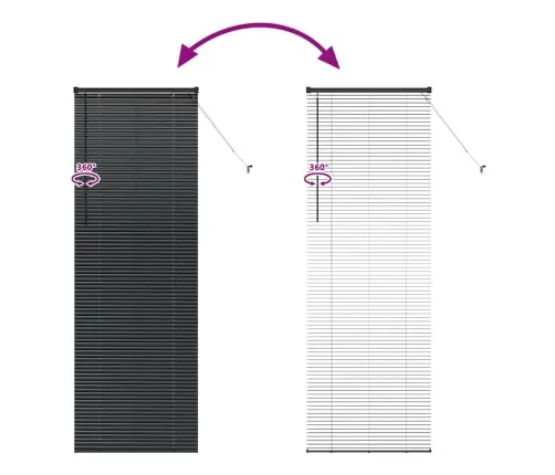 Logu Žalūzija Ar Aizkariem Cits Melna 80 X 220 Cm Alumīnijs Vidaxl Logu Žalūzija Ar Aizkariem Cits Melna 80 X 220 Cm Alumīnijs Vidaxl