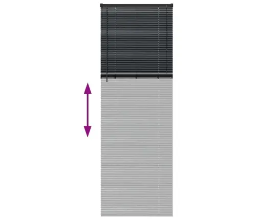 Logu Žalūzija Ar Aizkariem Cits Melna 80 X 220 Cm Alumīnijs Vidaxl Logu Žalūzija Ar Aizkariem Cits Melna 80 X 220 Cm Alumīnijs Vidaxl