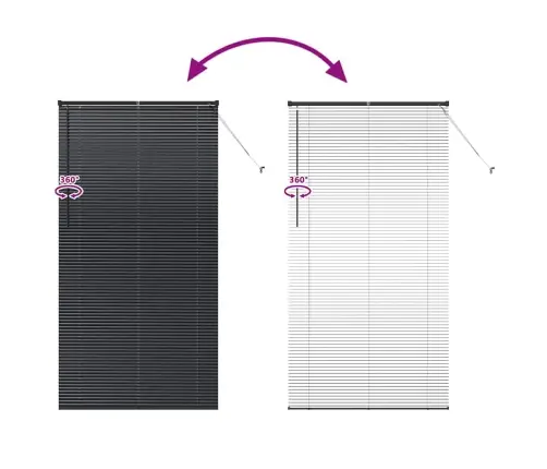 Aknarulo Kardinatega Must Alumiinium Aknarulo Kardinatega Must Alumiinium