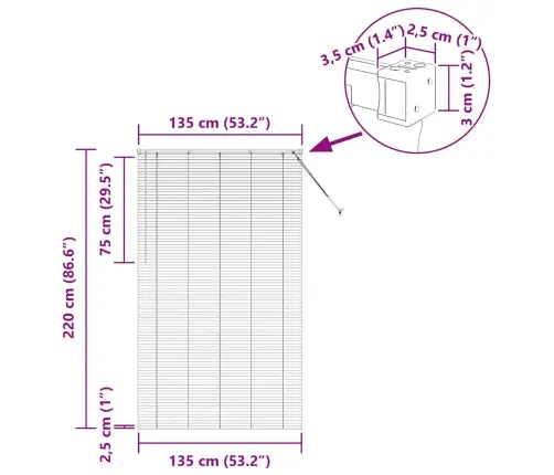 Logu Žalūzija Ar Aizkariem Cits Melna 135 X 220 Cm Alumīnijs Vidaxl