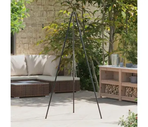 Ugunsgrēka Gatavošanas Statīvs 190 Cm Augstums Tērauds Vidaxl