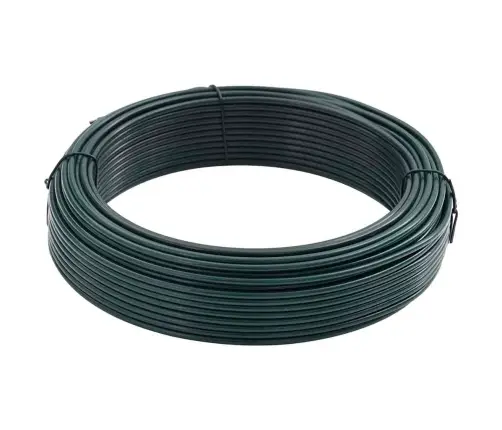 Žoga Saistīšanas Stieple Zaļa 25 M Pvc Pārklāts Tērauds Vidaxl