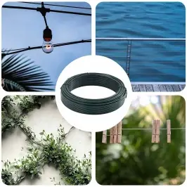 Žoga Saistīšanas Stieple Zaļa 80 M Pvc Vidaxl