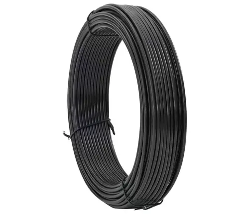 Žoga Saistīšanas Stieple Antracīts 80 M Pvc Pārklāts Tērauds Vidaxl