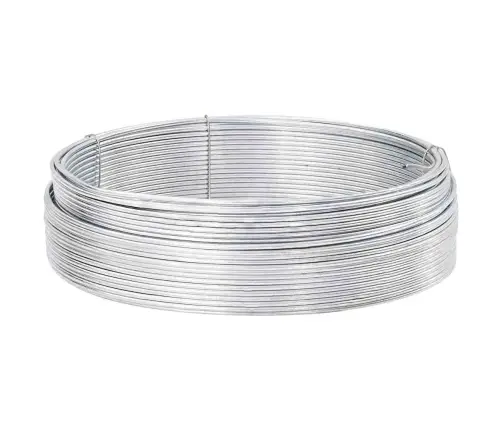 Žoga Saistīšanas Stieple Sudraba 25 M Karsti Cinkots Tērauds Vidaxl