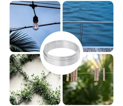 Tvorelių Rišimo Viela Sidabro 33 M Karštai Cinkuotas Laidas