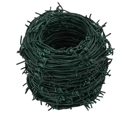 Stieple Ar Asumiem Zaļa 50 M Karsti Cinkots Tērauds Vidaxl