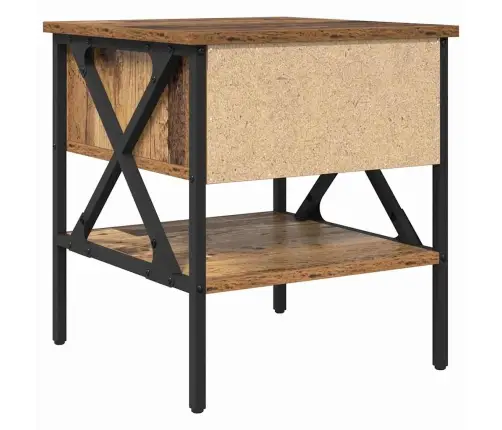 Öökapp Vana Puit 40 X 42 X 45 Cm Inseneritud Puit Ja Metall