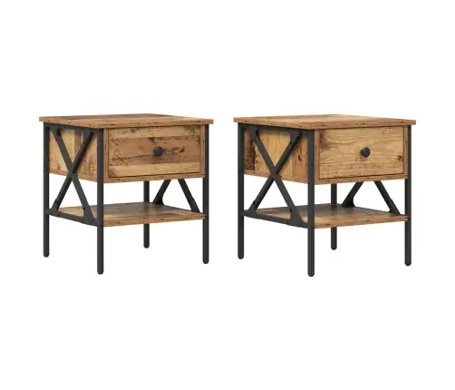 Öökapp Sahtliga 2 Pcs Vana Puit 40 X 42 X 45 Cm