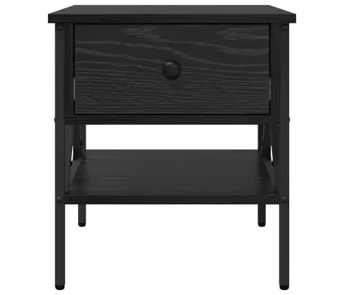 Naktsgaldiņš Melna Ozola 40X42X45 Cm Inženierijas Koks Vidaxl