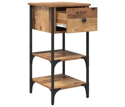 Šalia Lovos Spintelė Su Stalčių Ruda 33.5 X 36 X 70 Cm