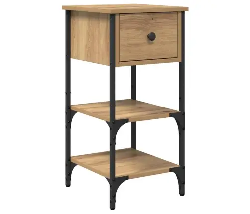 Šalia Lovos Spintelė Su Stalčių Ruda 33.5 X 36 X 70 Cm